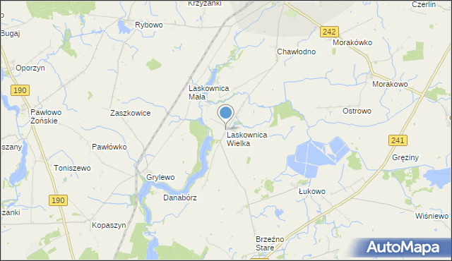 mapa Laskownica Wielka, Laskownica Wielka na mapie Targeo